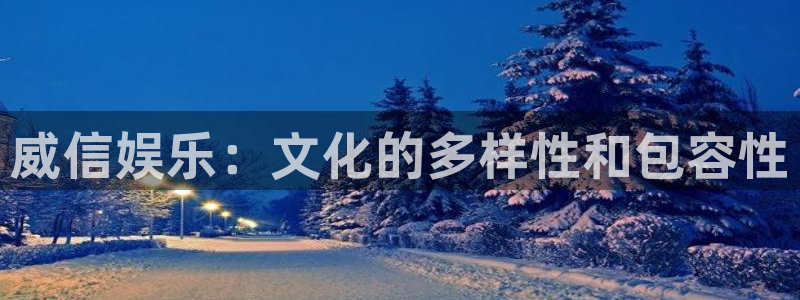 南宫大舞台：威信娱乐：文化的多样性和包容性